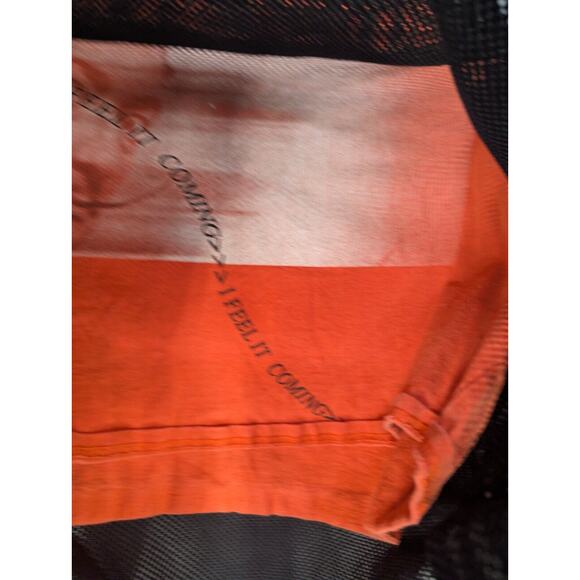 Funny Guerrilla Mesh Top Black Orange This Aint Ordinary Life Lyrics - Picture 6 of 10